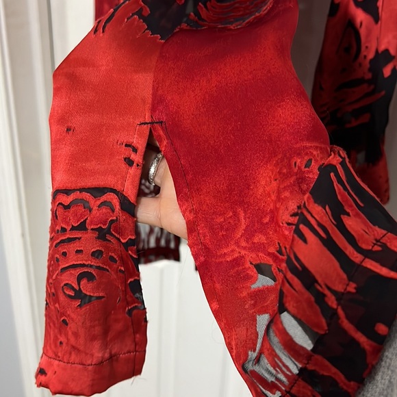 Chico’s Design sheer button down - Picture 7 of 8